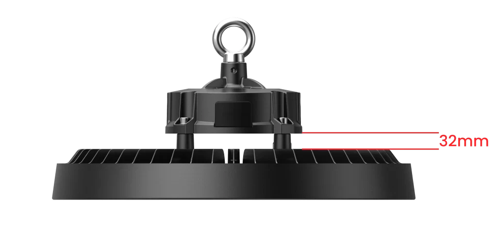 HB14-Hurricane UFO Highbay light-With a distance of 32mm driver and heat sink 2