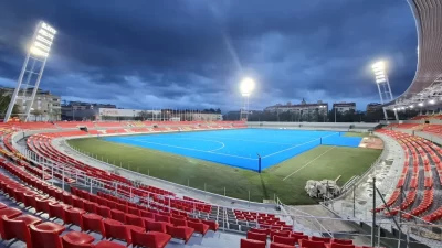 Sports light of Barcelona，Spain, Football Field