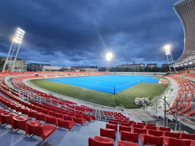 Sports light of Barcelona，Spain, Football Field