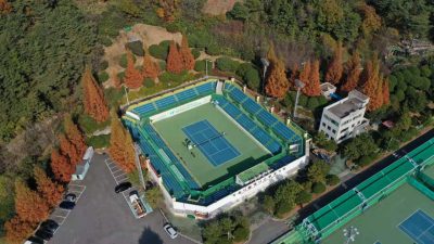 Municipal Tennis Court,Korea-1200W Round sports light